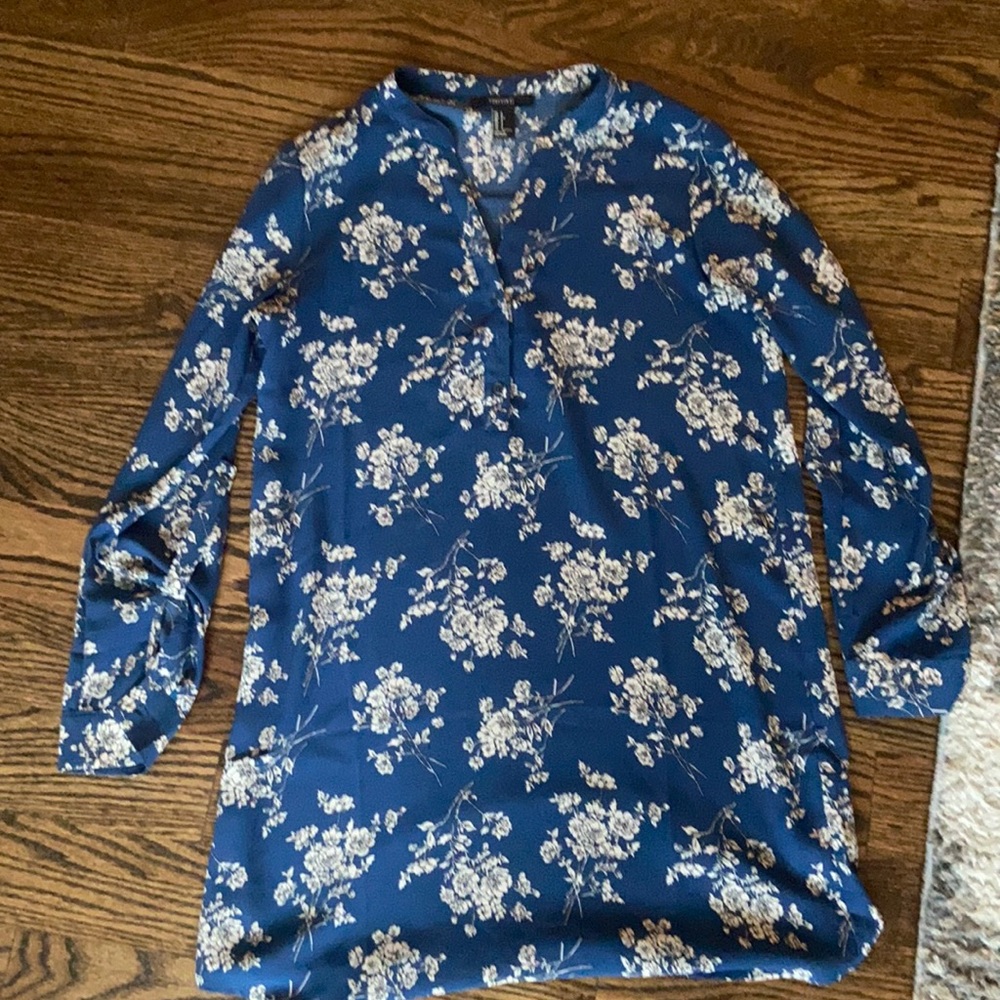 Forever 21 blue floral dress